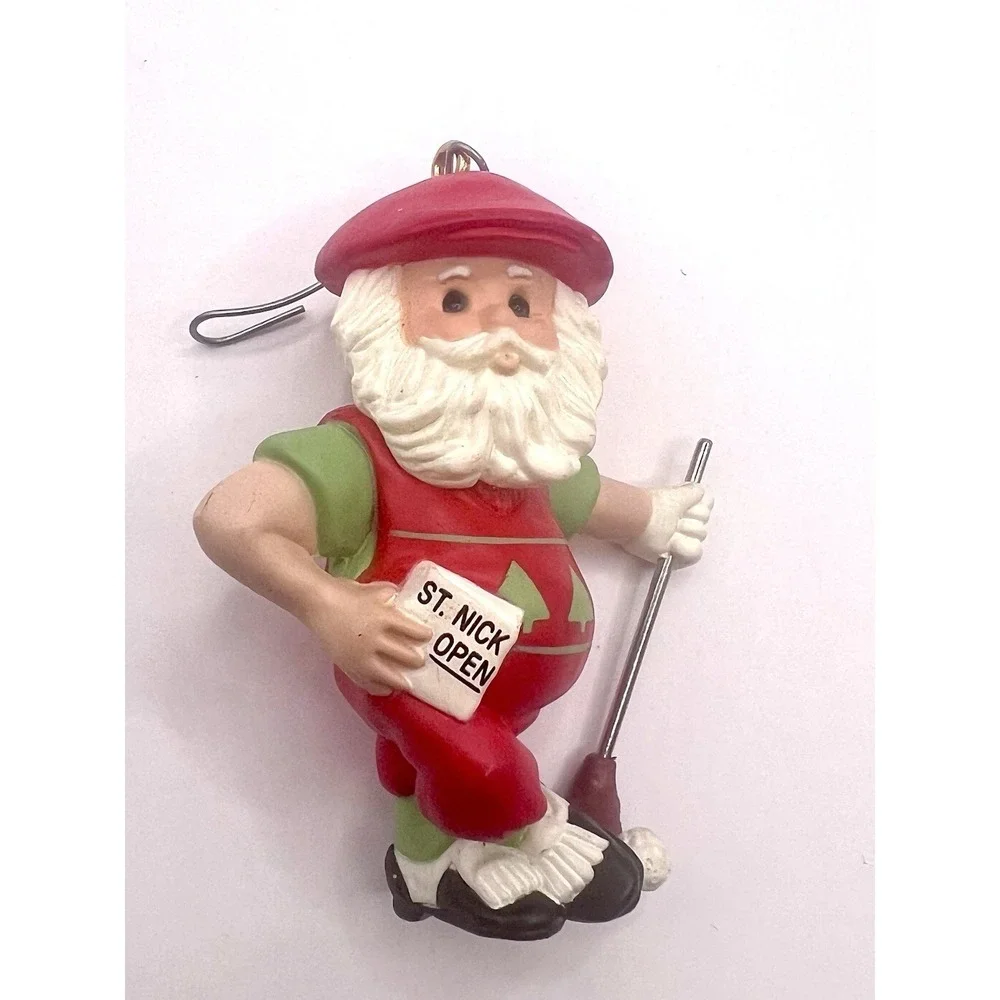 Golf Themed Christmas‎ Ornaments Lot Of 9 Some Hallmark Decorate Or Gift